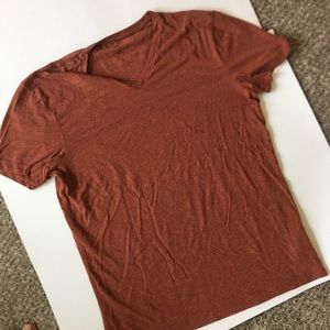 Red v neck shirt